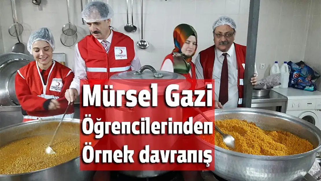 Mürsel Gazi öğrencilerinden örnek davranış