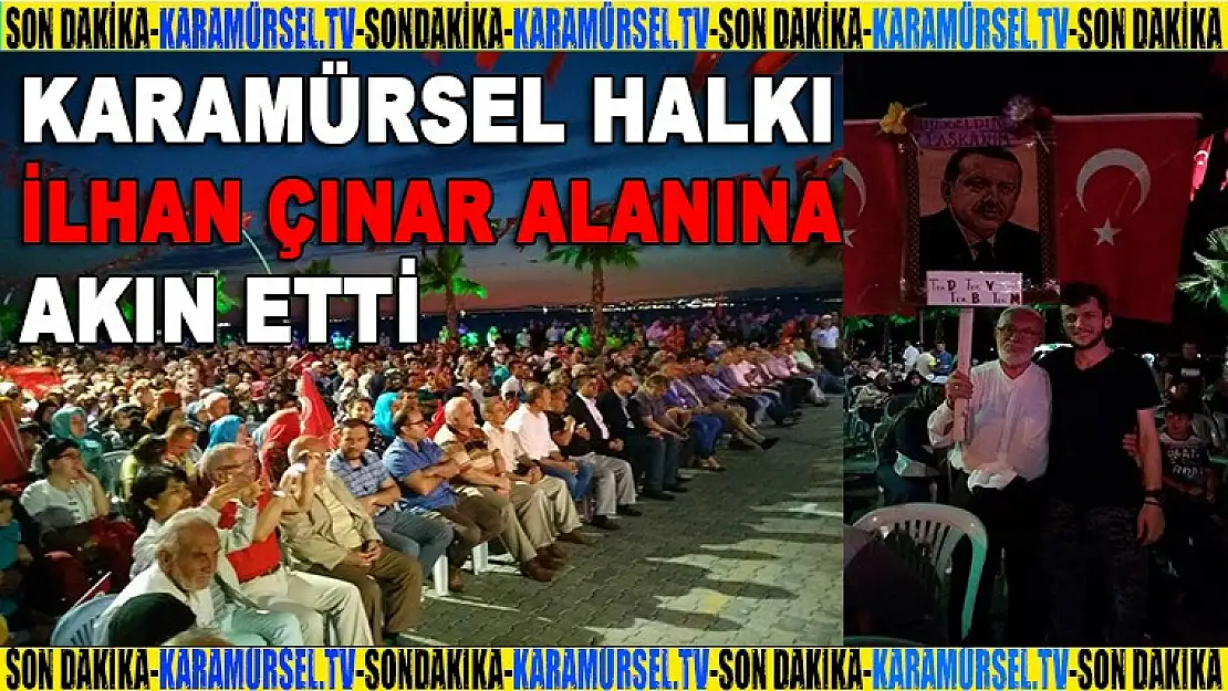 Karamürsel'de 15 Temmuz Yürüyüş ile başladı, nöbet ile devam etti