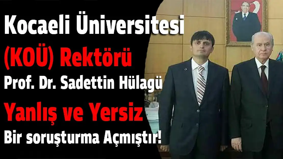 Prof.Dr. Saadettin Hülagü'ye tepkiler çığ gibi büyüyor