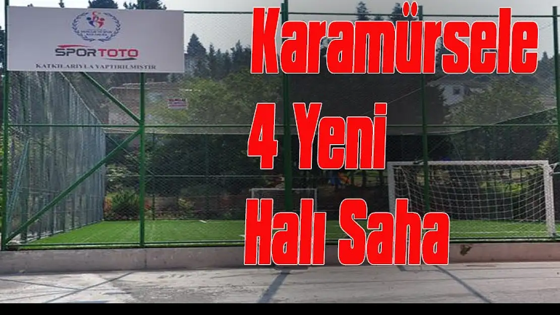 Karamürsel'e Dört Yeni Halısaha