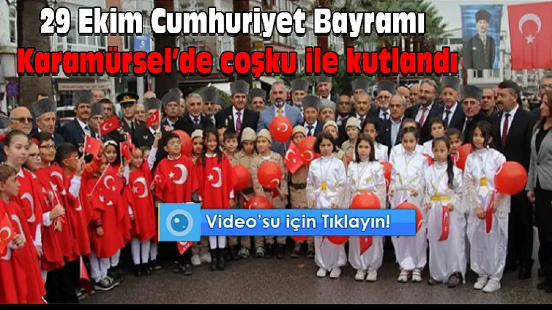 29 Ekim Cumhuriyet Bayramı, Karamürsel'de coşku ile kutlandı