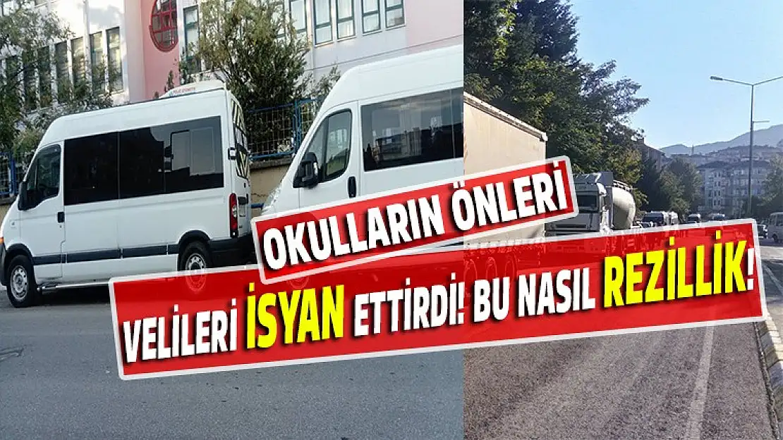 Okulların önleri tır parkına döndü veliler isyan etti!