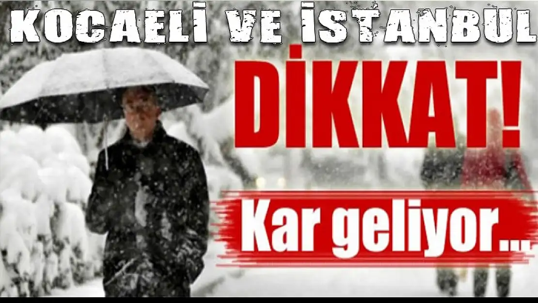 Kocaeli ve İstanbullular dikkat! Yılın ilk karı o tarihte geliyor