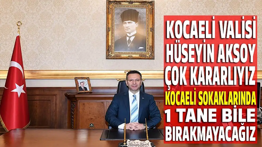 Kocaeli sokaklarında 1 tane bile bırakmayacağız