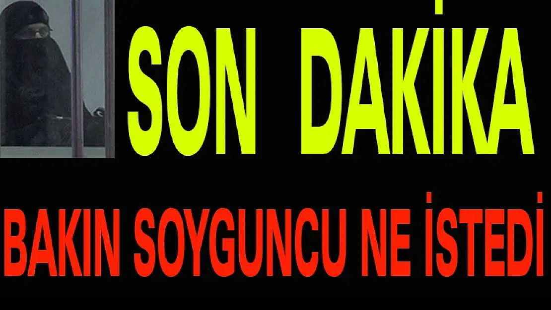 BAKIN SOYGUNCU NE İSTEDİ