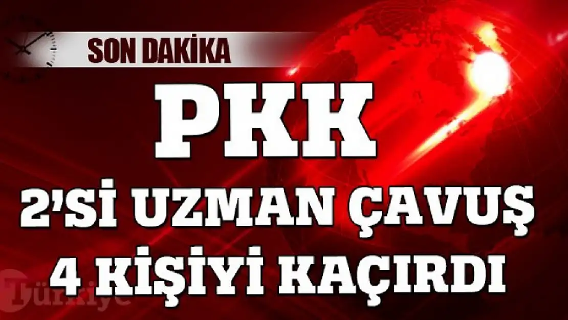 PKK 2'si asker 4 kişiyi kaçırdı