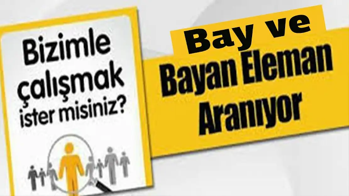 1 Garson ve 1 Bayan Mutfak elemanı alınacak