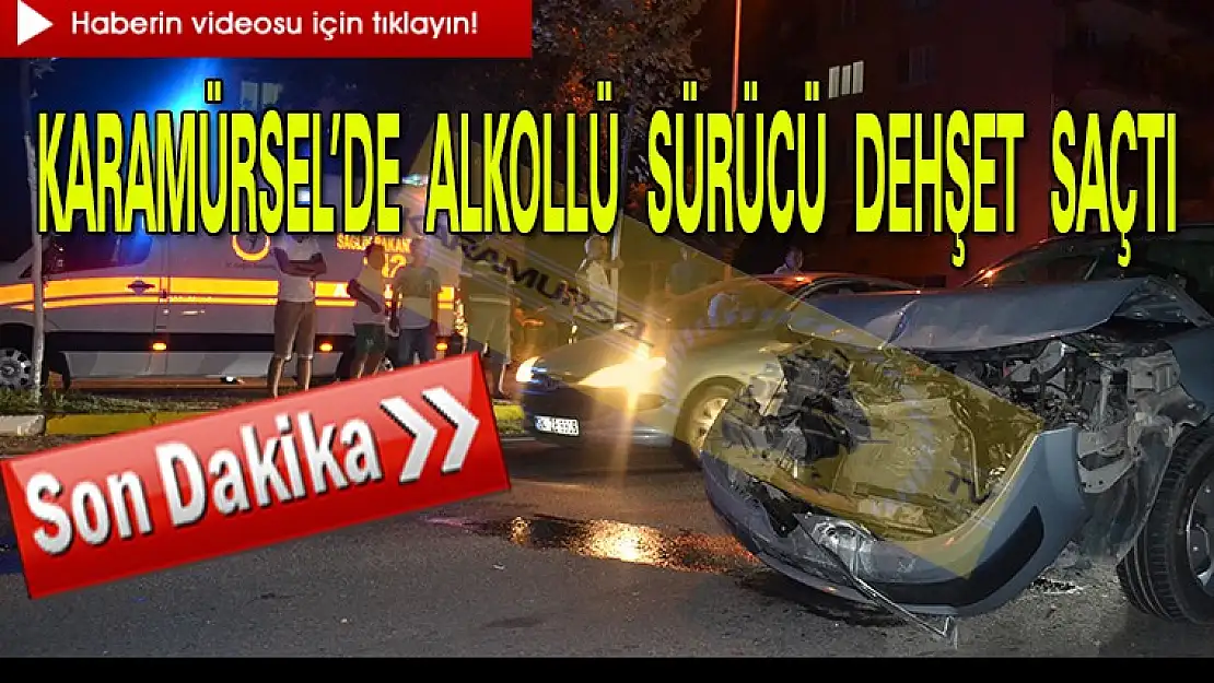 ALKOLLÜ SÜRÜCÜ KARAMÜRSEL'DE  FACİADAN DÖNDÜ