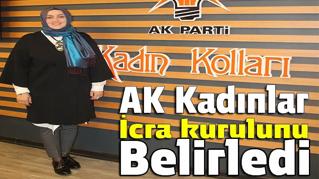 AK Kadınlar icra kurulu belirlendi