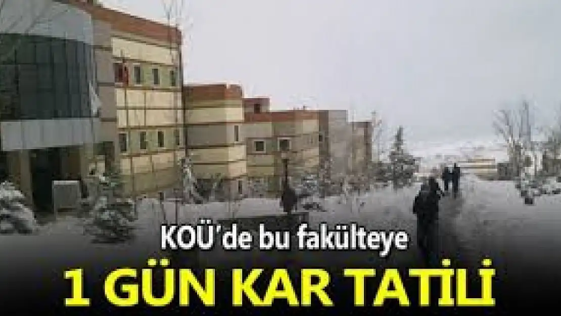 2 fakülteye kar tatili