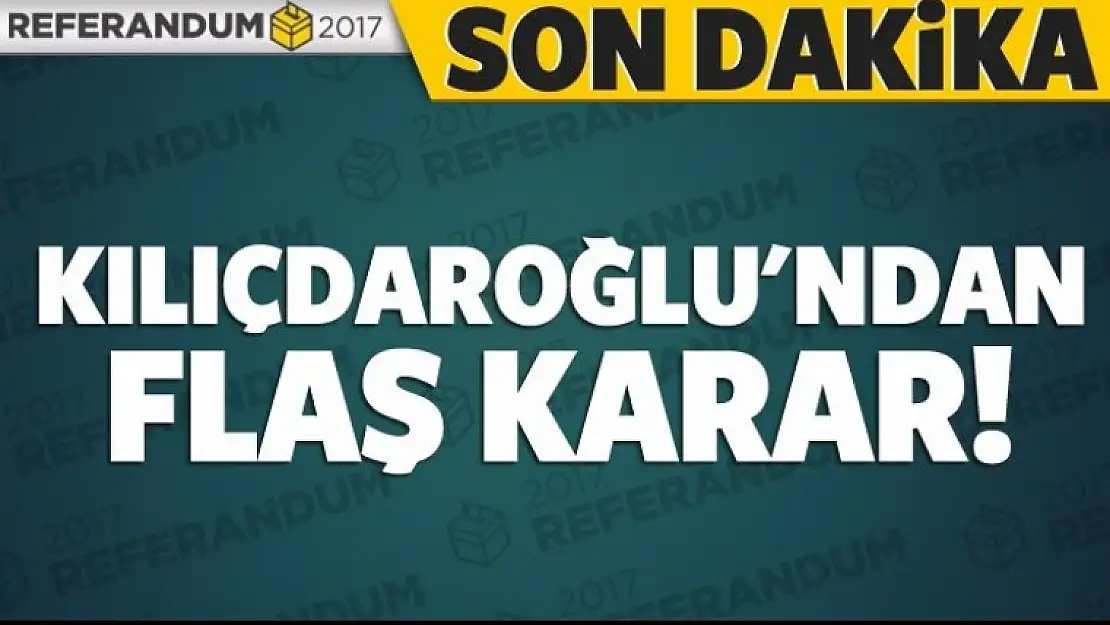 Kılıçdaroğlu MYK'yı acil toplantıya çağırdı