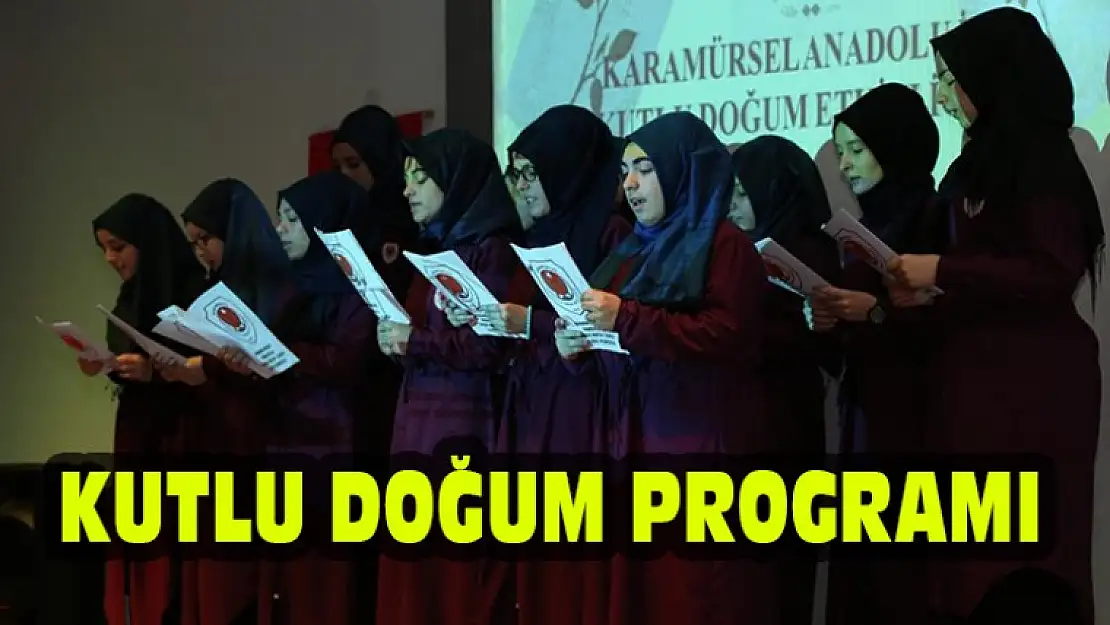 İmamhatip Lisesinde Kutlu Doğum Programı