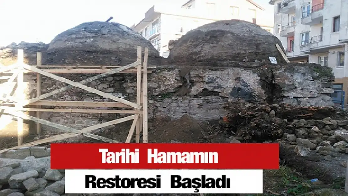 Tarihi Hamamın  Restoresi Başladı