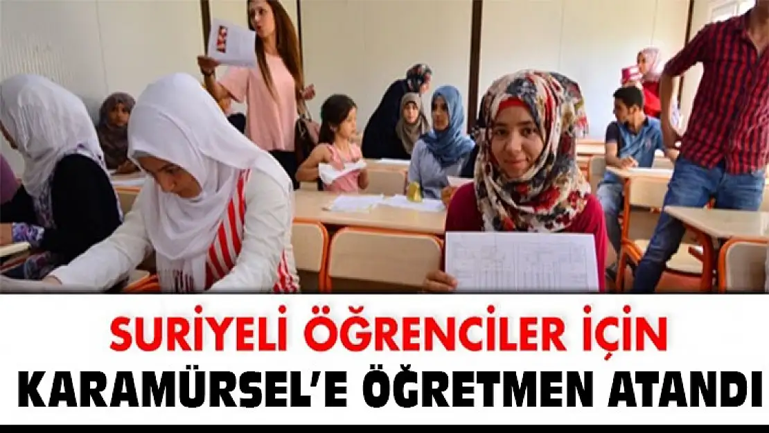 MEB, Karamürsel'e Suriyeliler için 1 öğretmen atadı