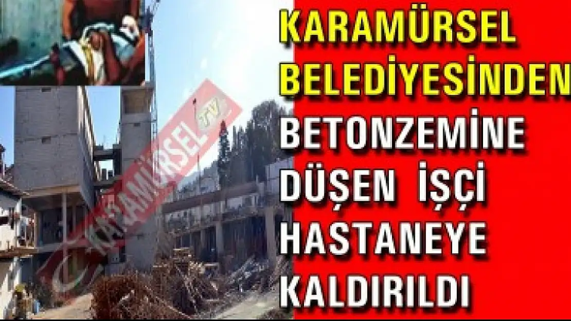 Belediye İnşaatından yine bir kişi düştü, ağır yaralandı