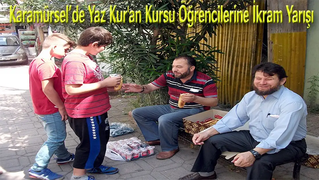 Karamürsel'de Yaz Kur'an Kursu Öğrencilerine İkram Yarışı