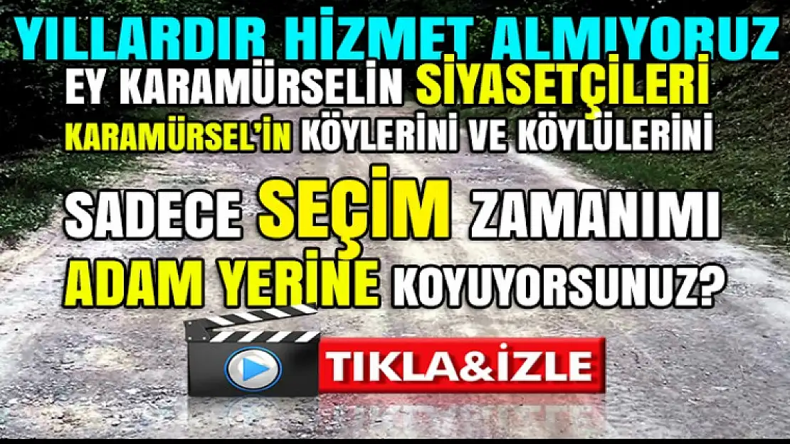 Karamürsel'de köylüler ile kimse ilgilenmeyince onlarda video çekip