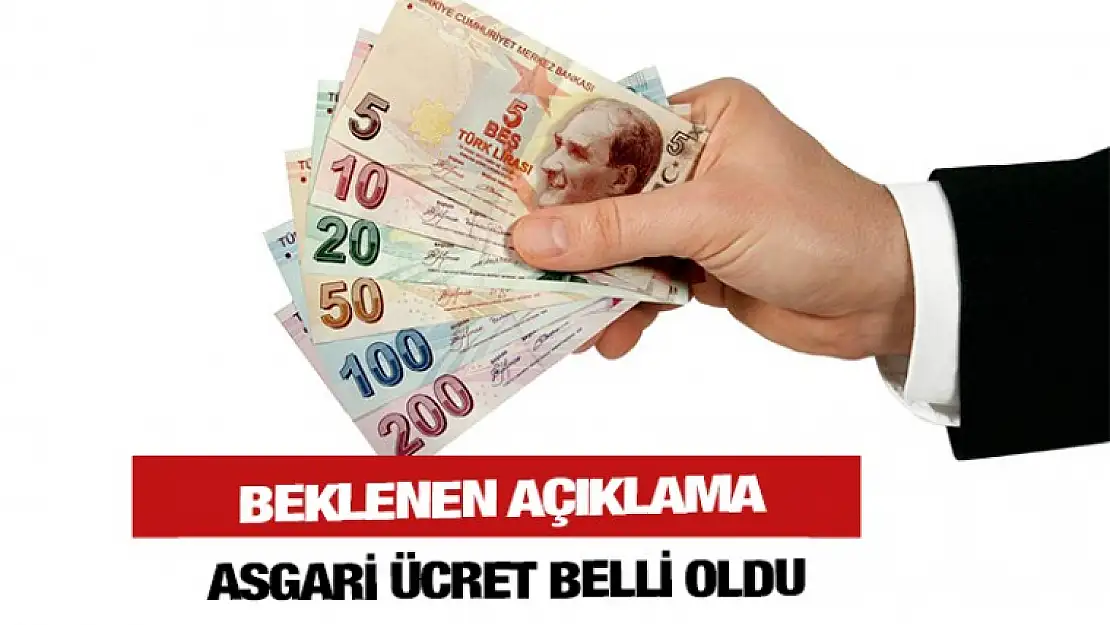 Yeni Asgari Ücret Açıklandı