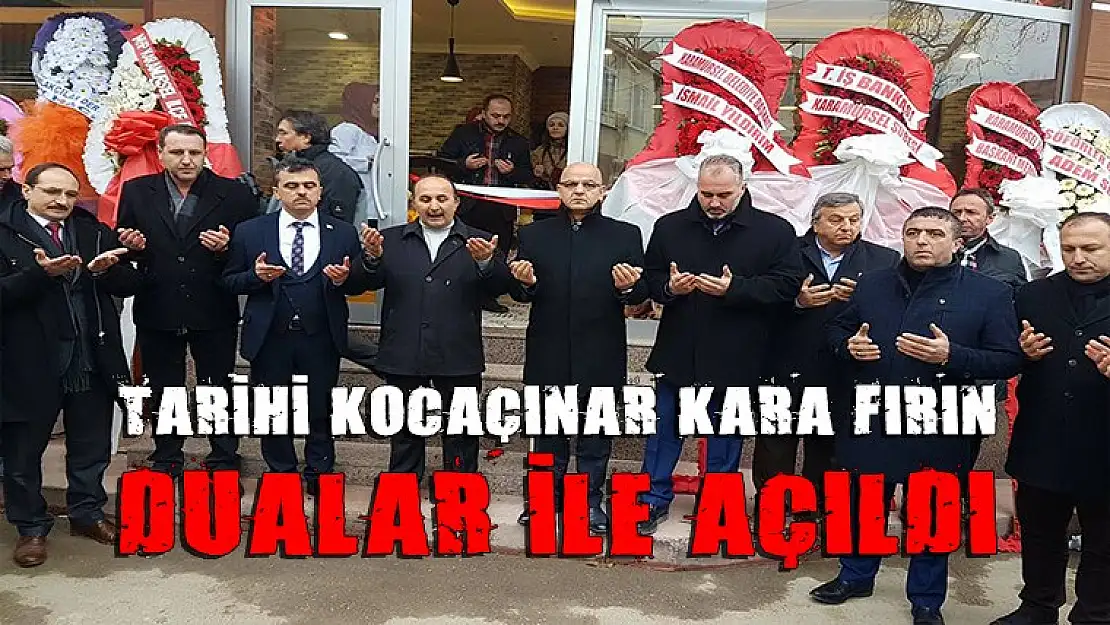 Tarihi Koca çınar Kara fırın dualar ile açıldı