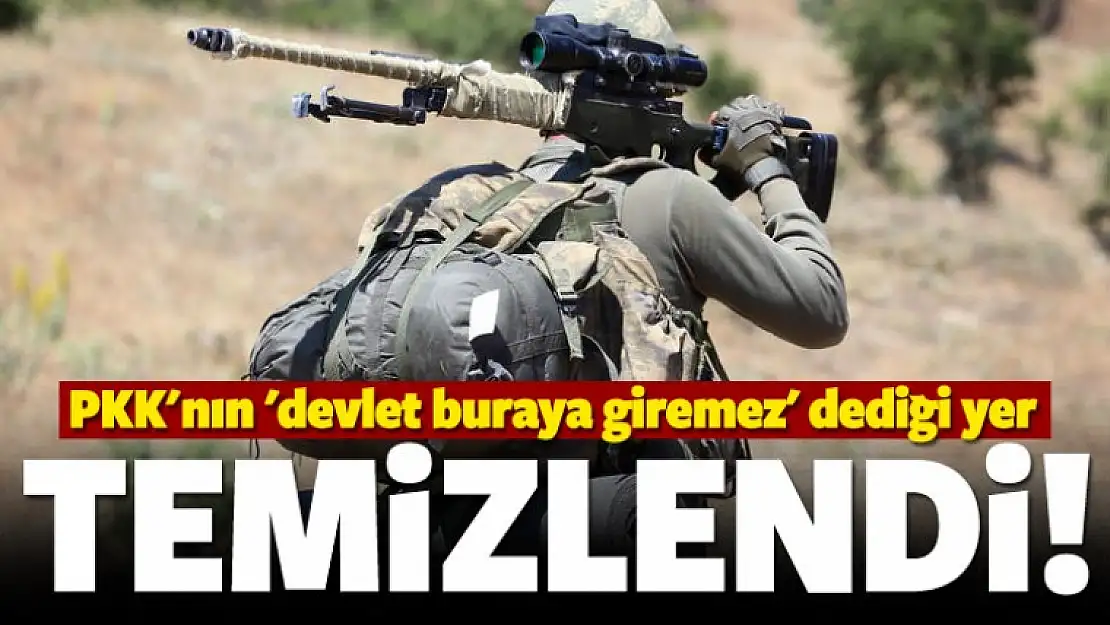 Devlet buraya giremez' dedikleri bölge temizlendi