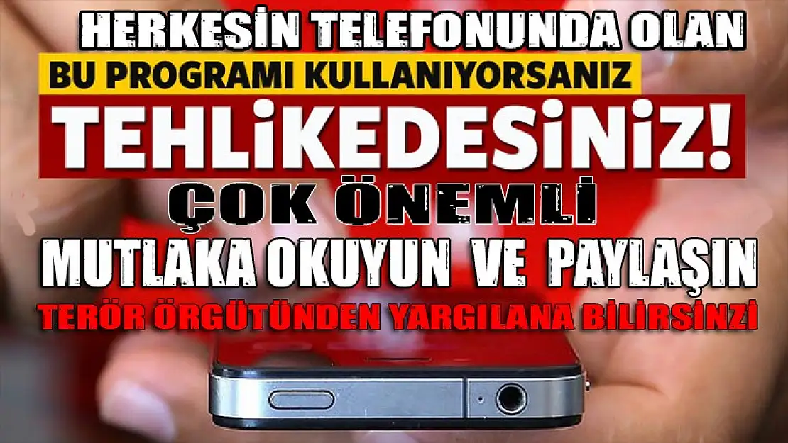 Cep telefonu kullananlar DİKKAT