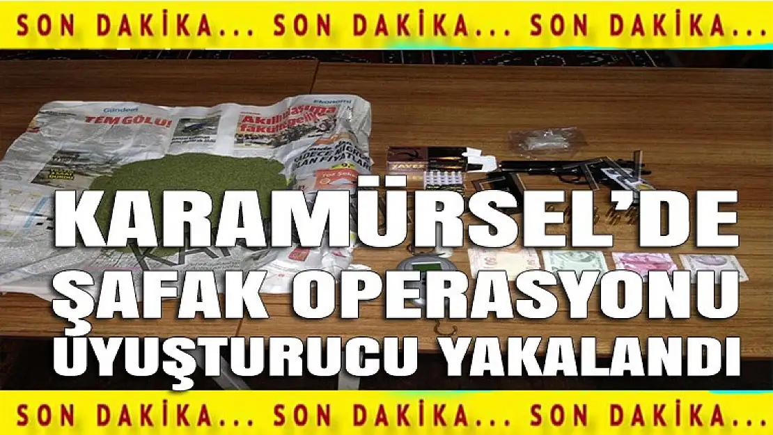 Karamürsel'de uyuşturucuya şafak operasyonu