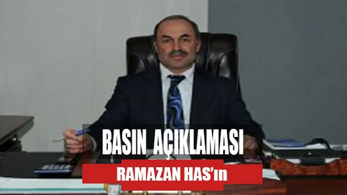 Ramazan Has, Hakkında çıkan iddialarla alakalı basın açıklaması