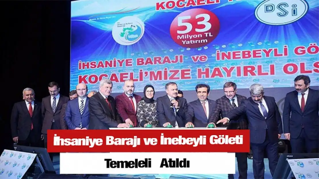 İhsaniye Barajı ve İnebeyli Göleti Temeli Atıldı