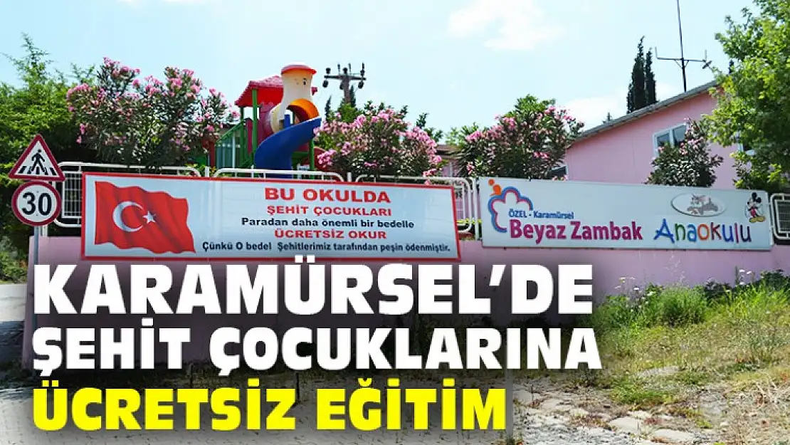 Karamürsel'de Şehit Çocuklarına Ücretsiz Eğitim