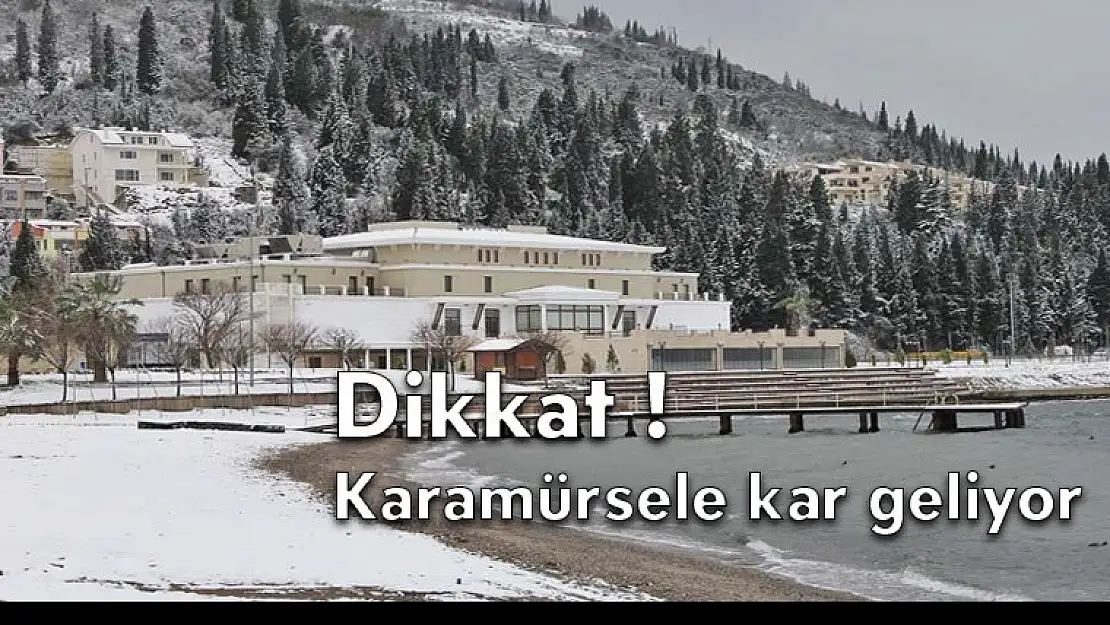 Dikkat ! Karamürsele kar geliyor