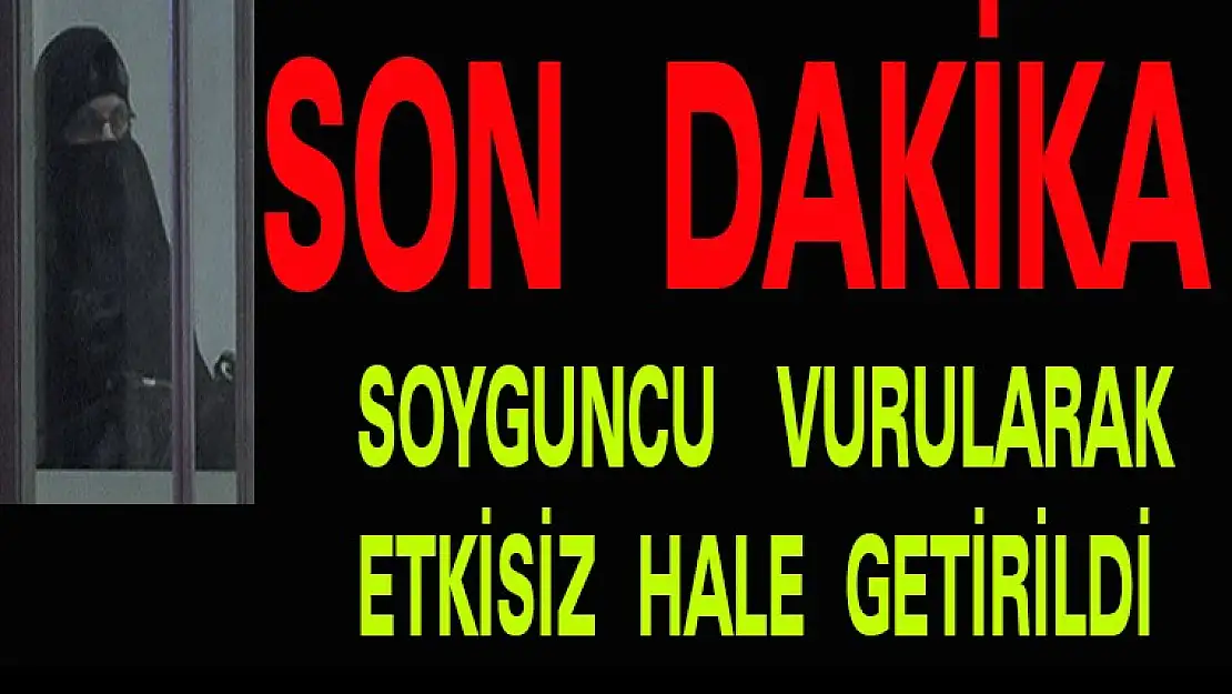 SOYGUNCU VURULARAK ETKİSİZ HALE GETİRİLDİ