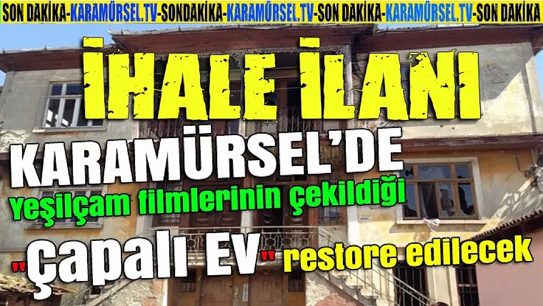 Karamürsel'de restorasyon ihalesi yapılacak