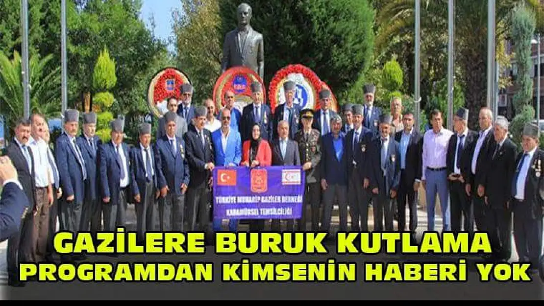 Gazilere buruk kutlama