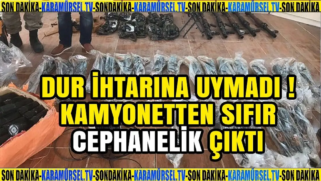 Dur İhtarına Uymayan Araçtan Çıkanlar Şaşırttı