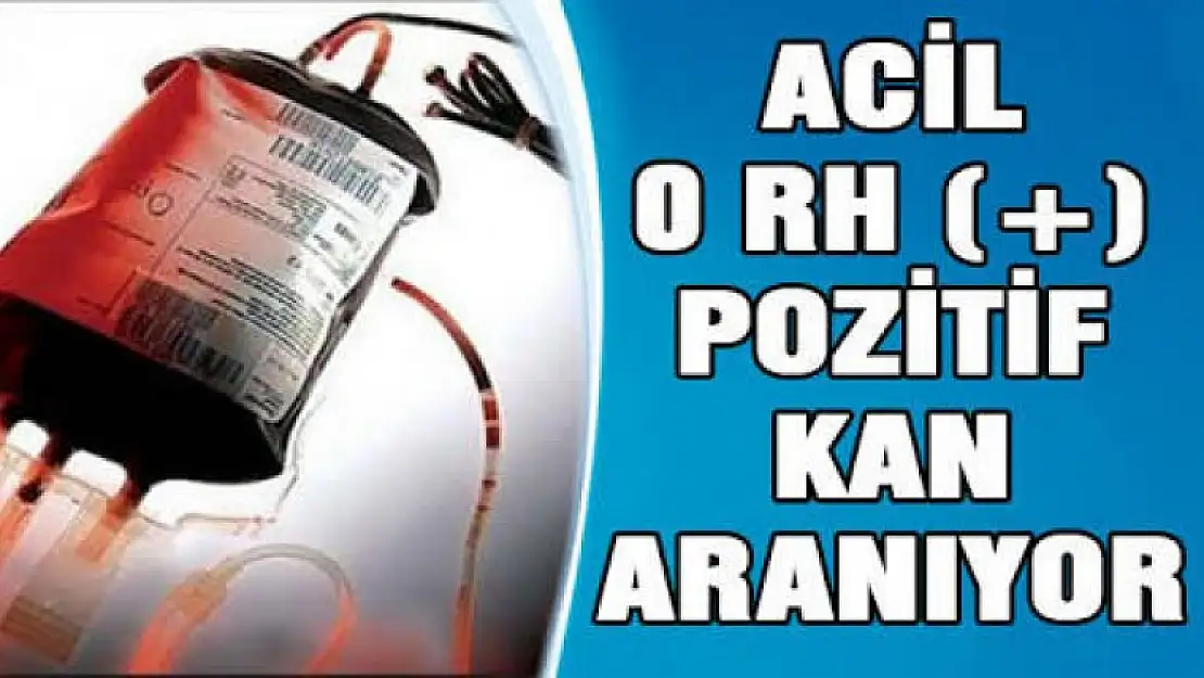 Acil kan aranıyor hemen paylaşın