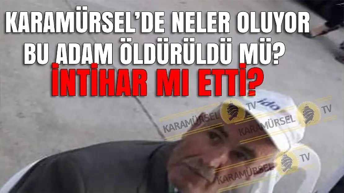 Yaşlı adam intihar'mı etti? Yoksa Öldürüldü mü?