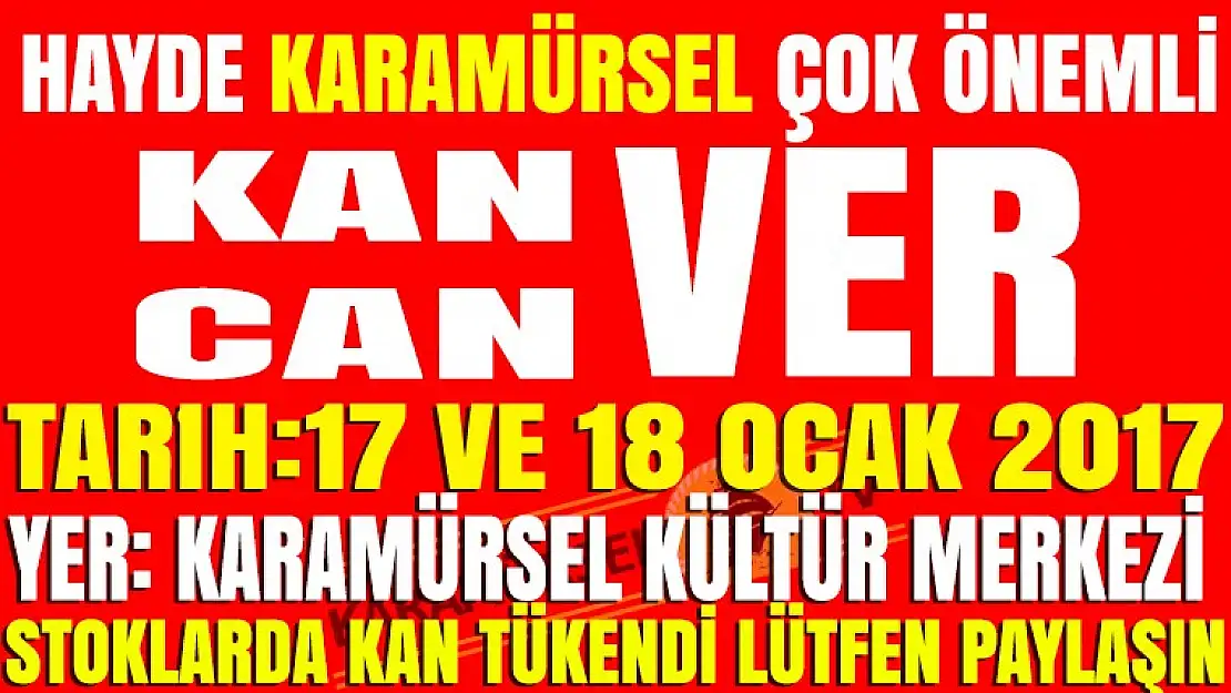 Karamürsel Kan Bağışı Kampanyası