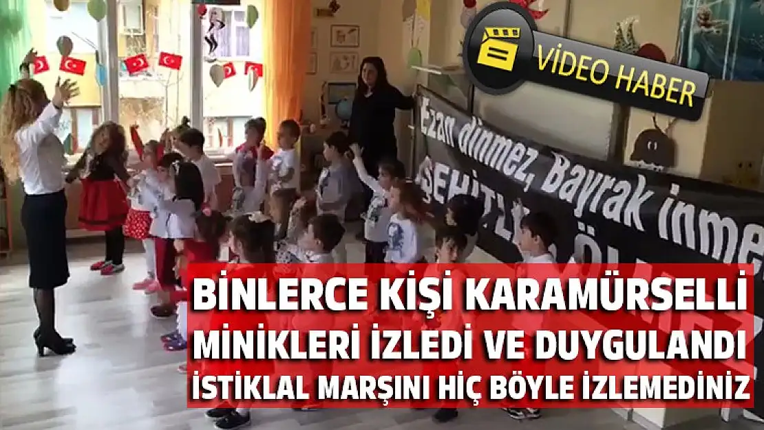 Minklerin okudukları istiklal marşı binlerce kişiyi duygulandırdı