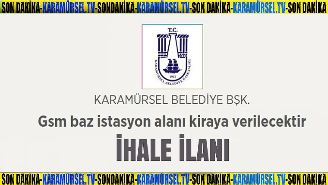 KARAMÜRSEL BELEDİYESİ İHALE İLANI