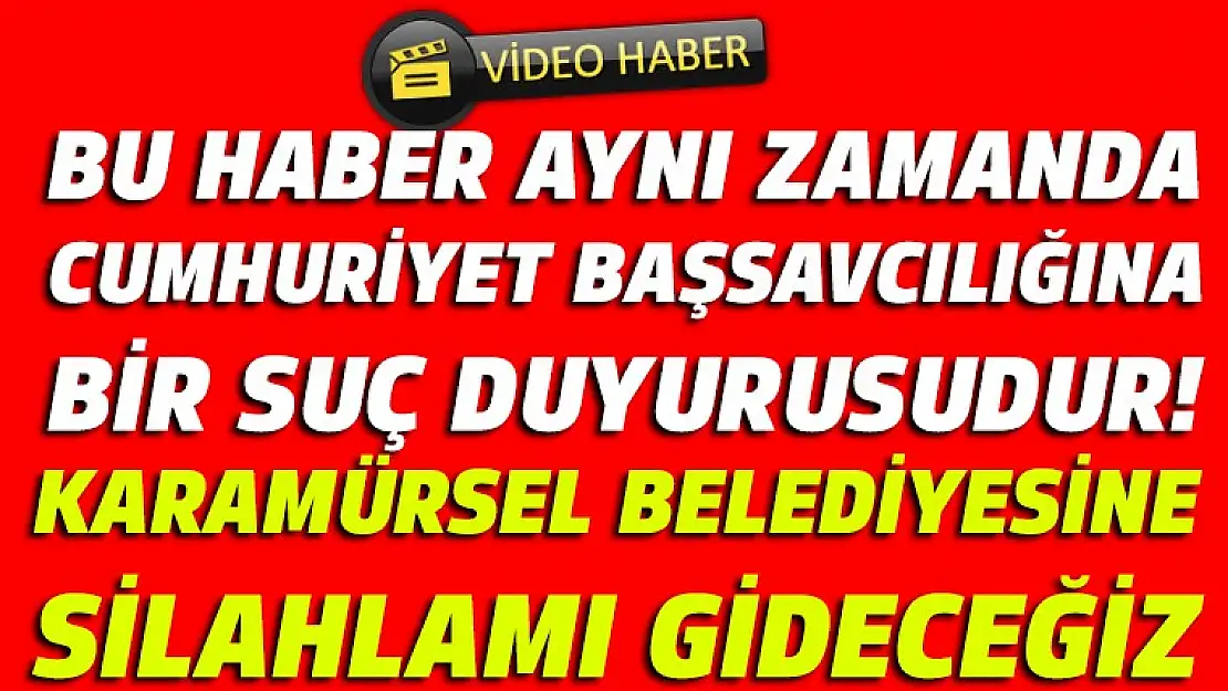 Karamürsel Belediyesin'de silahlı tehdit