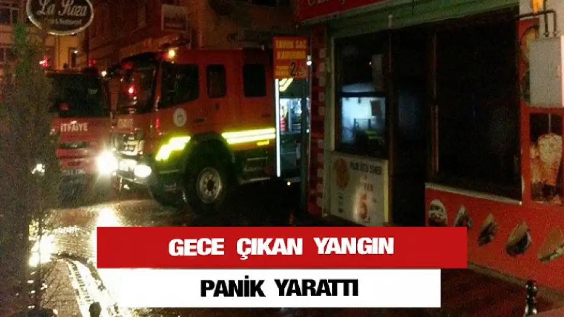 Karamürsel'de gece çıkan yangın panik yarattı