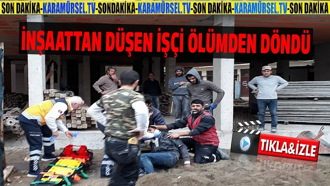 Karamürsel'de 1 kişi inaattandüştü