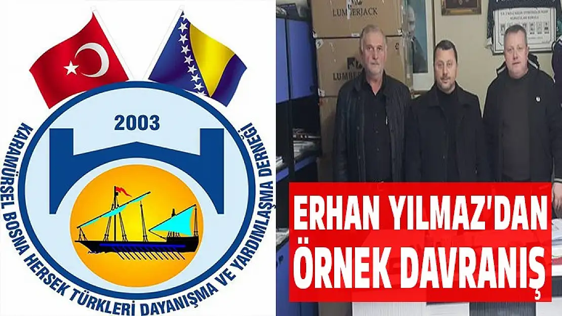 Erhan Yılmaz'dan örnek davranış