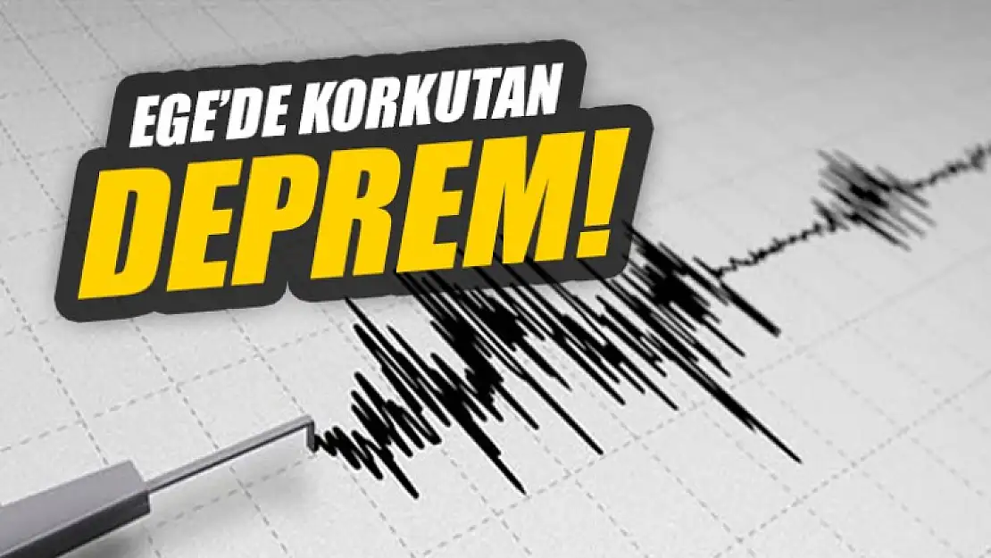 Ege'de bir deprem hala 5.4 büyüklüğünde