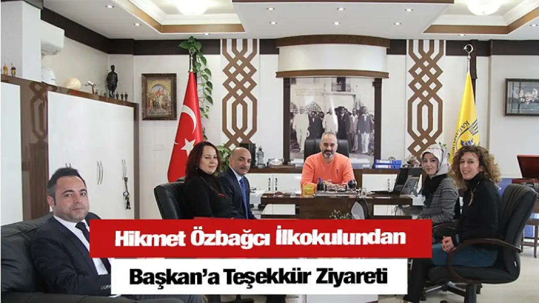 Hikmet Özbağcı İlkokulundan Başkan'a Teşekkür