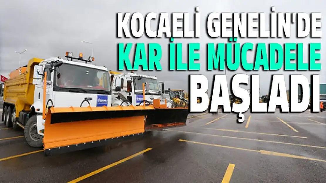 Kocaeli genelinde 'KAR' alarmı verildi