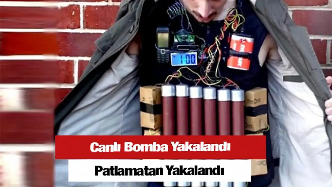 Canlı Bomba Patlamadan Yakalandı