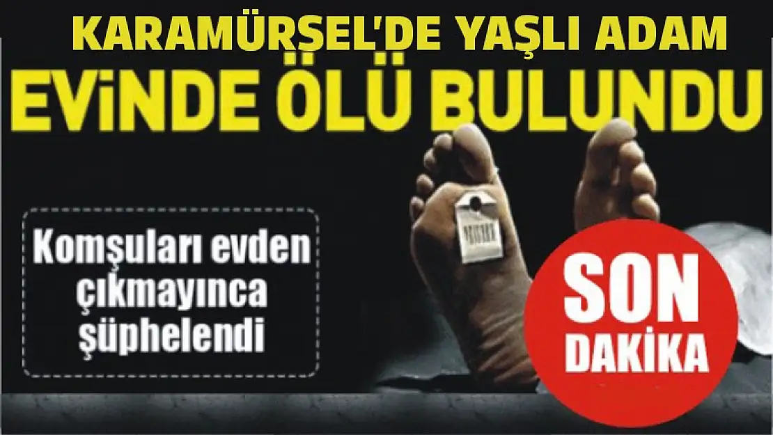 Yaşlı adam evinde ölü  bulundu!