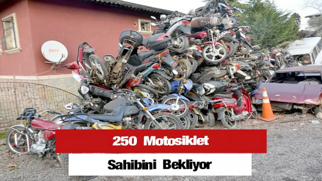 250 motosiklet, sahibini bekliyor