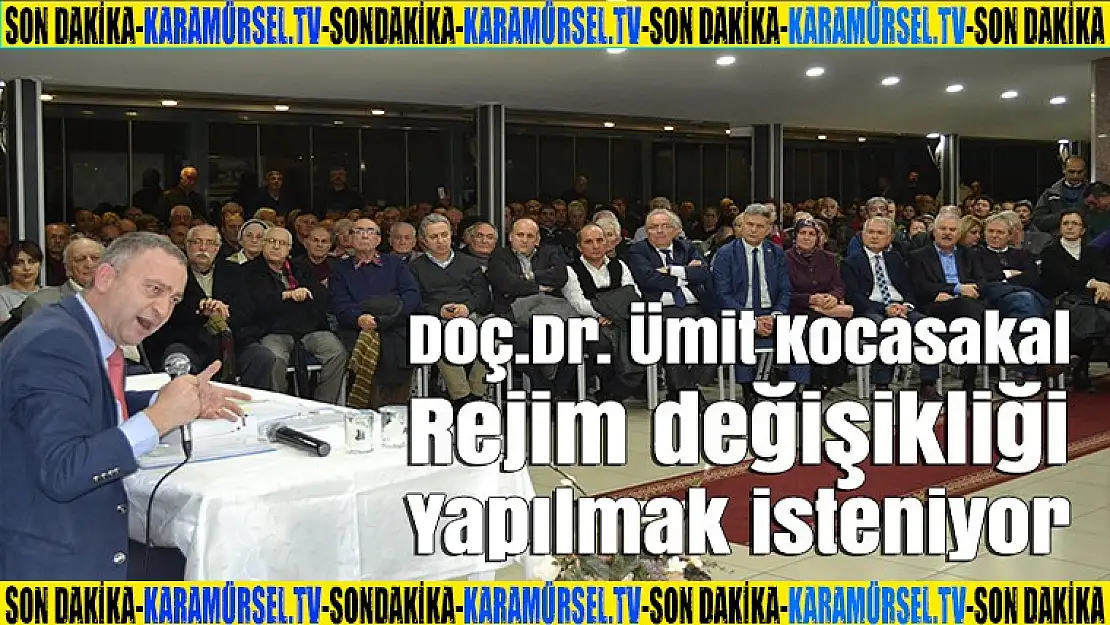 Kocasakal, Rejim değişikliği yapılmak isteniyor